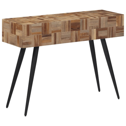 vidaXL Console Table 110x34x80 cm Solid Reclaimed Teak 1