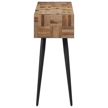 vidaXL Console Table 110x34x80 cm Solid Reclaimed Teak 3