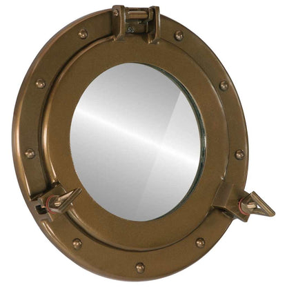 vidaXL Porthole Mirror Wall Hanging Ø30 cm Aluminium and Glass 1