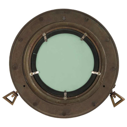 vidaXL Porthole Mirror Wall Hanging Ø30 cm Aluminium and Glass 3