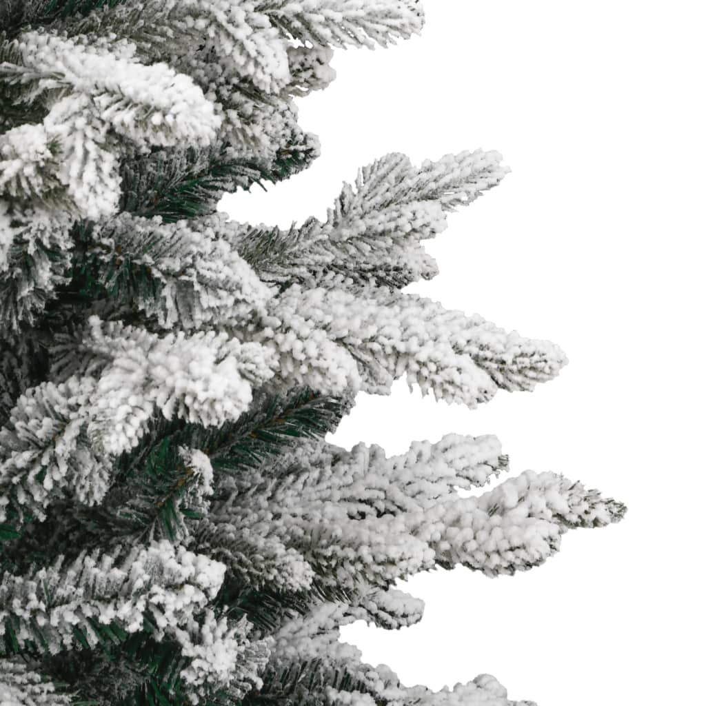 vidaXL Artificial Hinged Christmas Tree with Flocked Snow 120 cm 5