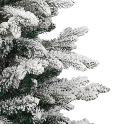 vidaXL Artificial Hinged Christmas Tree with Flocked Snow 120 cm 5