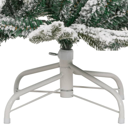 vidaXL Artificial Hinged Christmas Tree with Flocked Snow 120 cm 6