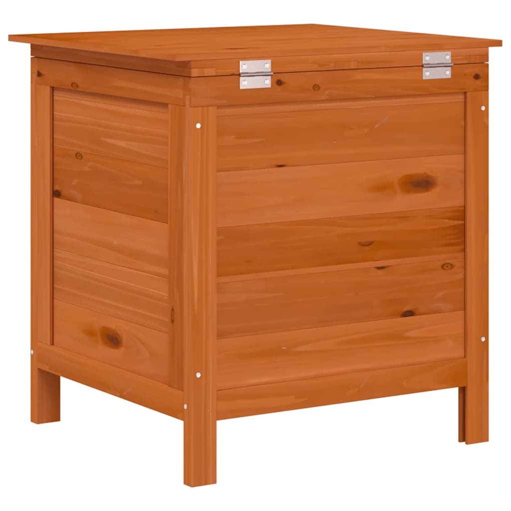 vidaXL Garden Storage Box Brown 50x49x56,5 cm Solid Wood Fir 6