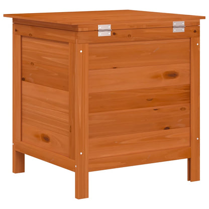 vidaXL Garden Storage Box Brown 50x49x56,5 cm Solid Wood Fir 6