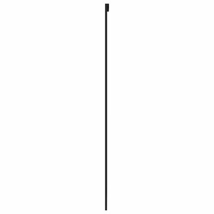 Sliding Door 102.5x205 cm Clear ESG Glass and Aluminium Black and matt 2 horizontal bars
