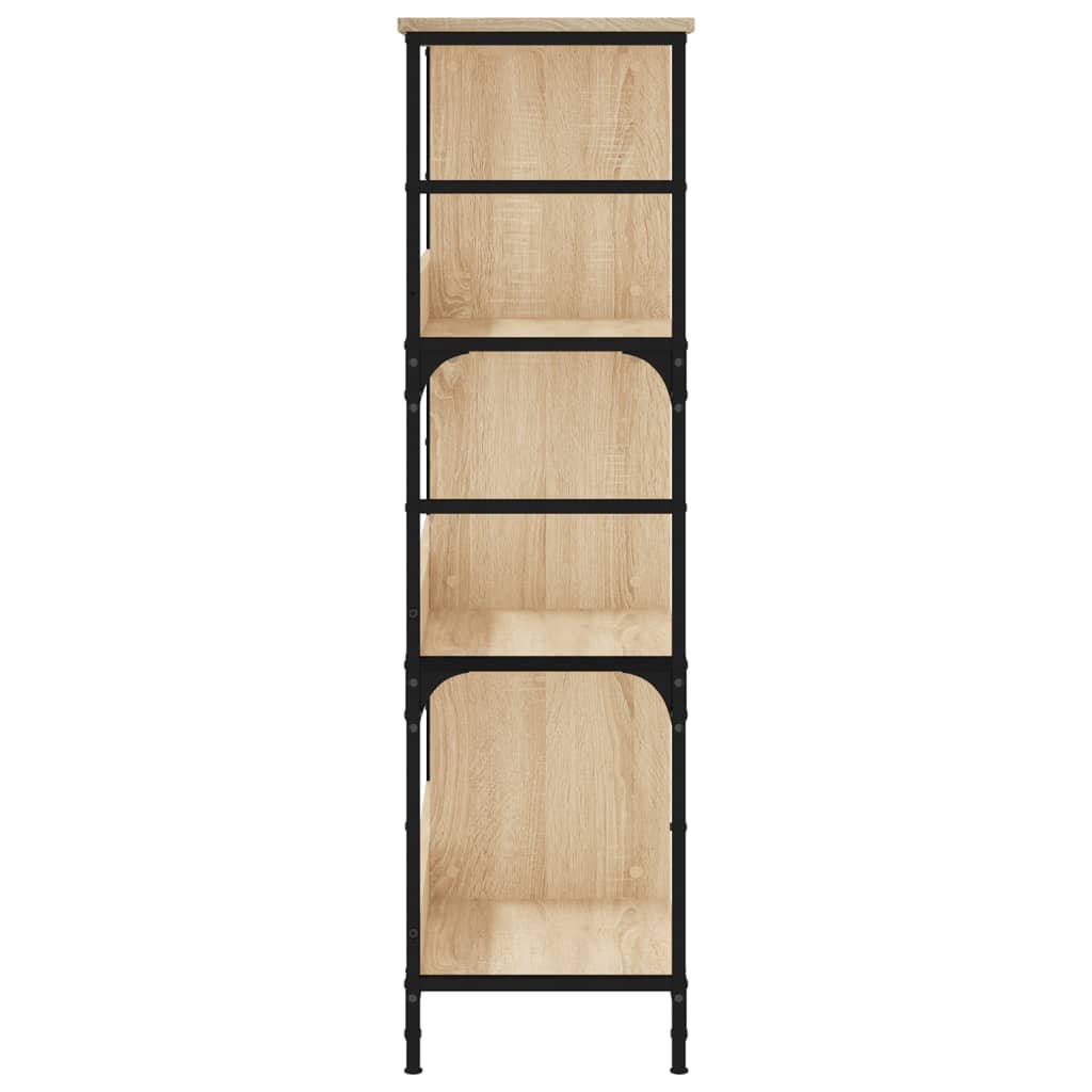 vidaXL Bookshelf Sonoma Oak 78.5x33x117.5 cm Engineered Wood 5