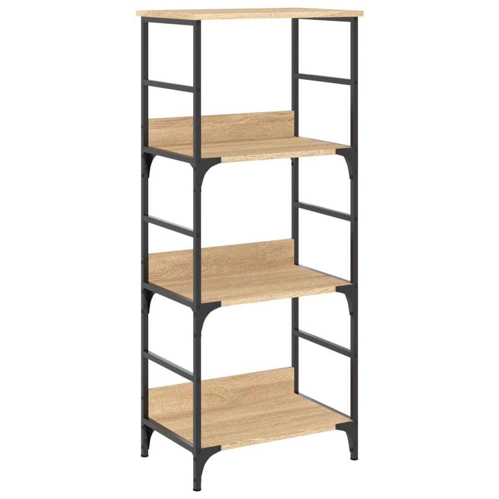 vidaXL Bookshelf Sonoma Oak 50x33x117.5 cm Engineered Wood 2