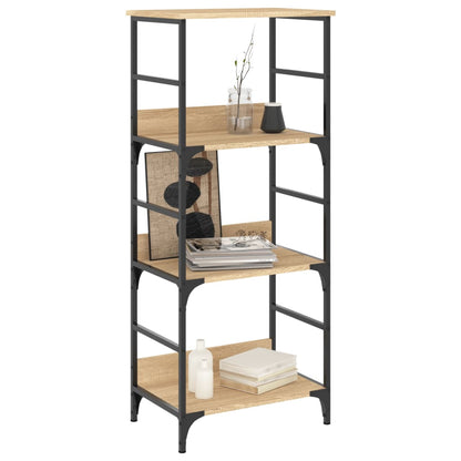 vidaXL Bookshelf Sonoma Oak 50x33x117.5 cm Engineered Wood 3