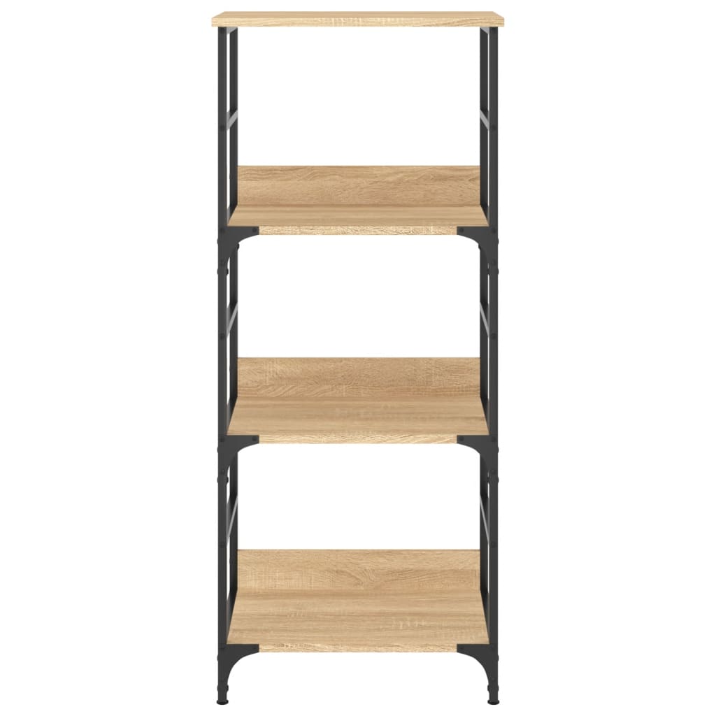 vidaXL Bookshelf Sonoma Oak 50x33x117.5 cm Engineered Wood 4