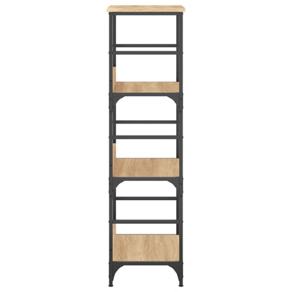 vidaXL Bookshelf Sonoma Oak 50x33x117.5 cm Engineered Wood 5