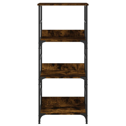 vidaXL Bookshelf Smoked Oak 50x33x117.5 cm Engineered Wood 4