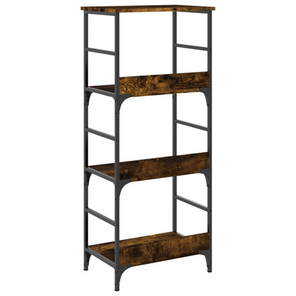 vidaXL Bookshelf Smoked Oak 50x33x117.5 cm Engineered Wood 6