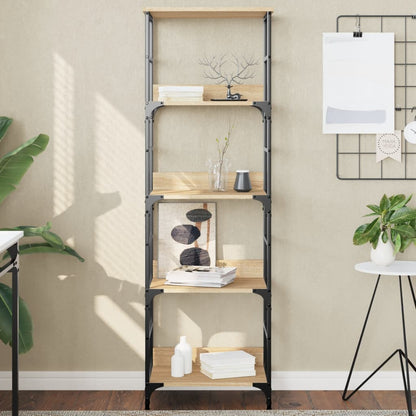 vidaXL Bookshelf Sonoma Oak 50x33x153 cm Engineered Wood 1