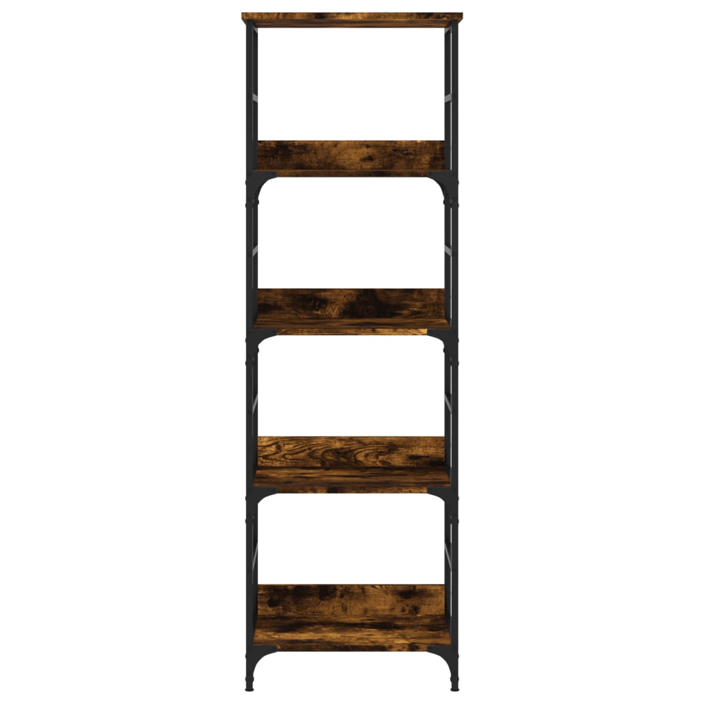 vidaXL Bookshelf Smoked Oak 50x33x153 cm Engineered Wood 3