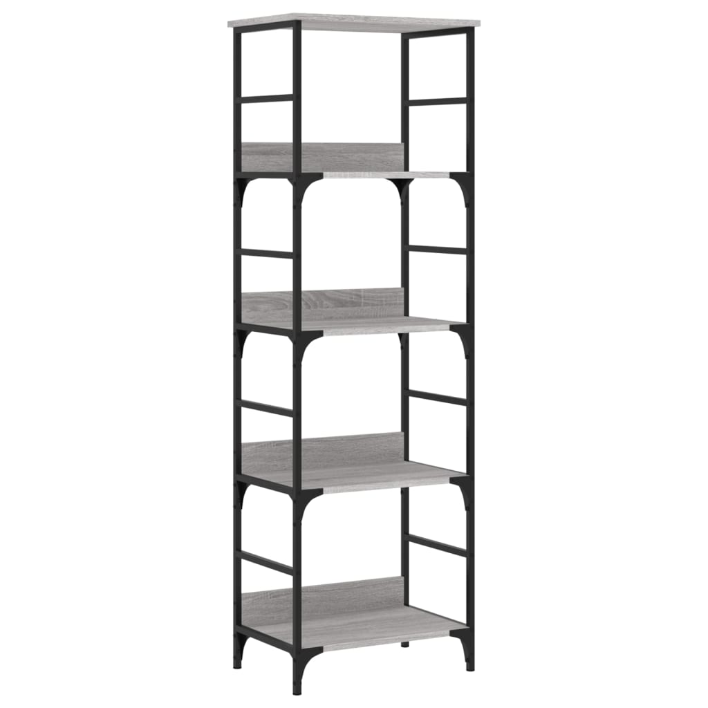 Bookshelf 50x33x153 cm Engineered Wood Height 153 cm Grey sonoma