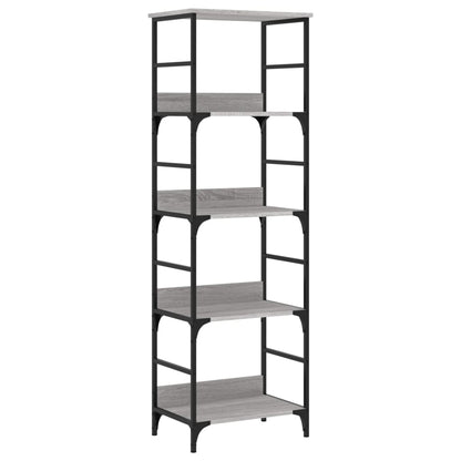 Bookshelf 50x33x153 cm Engineered Wood Height 153 cm Grey sonoma