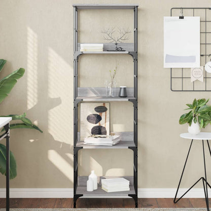 Bookshelf 50x33x153 cm Engineered Wood Height 153 cm Grey sonoma