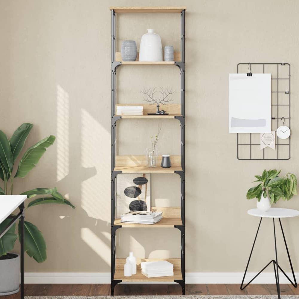 Bookshelf 50x33x188.5 cm Engineered Wood Sonoma oak