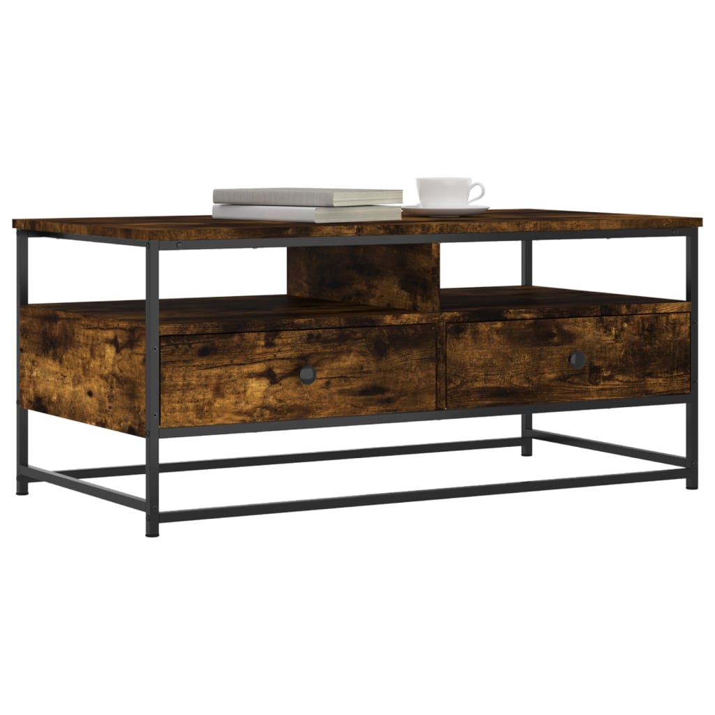 Coffee Table Engineered Wood Smoked oak