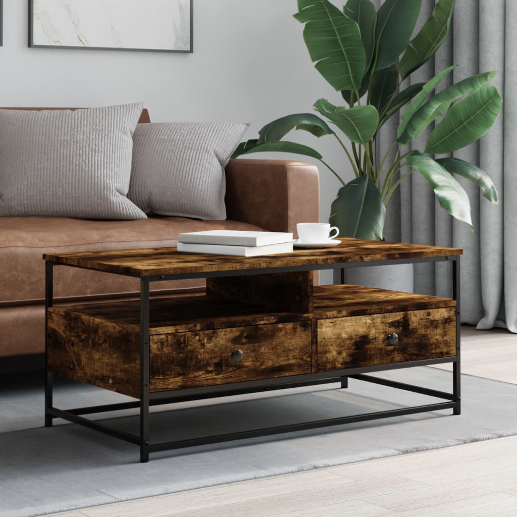 Coffee Table Engineered Wood Smoked oak