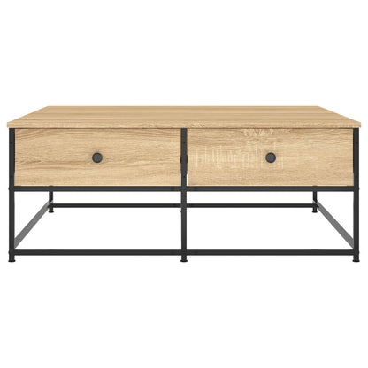 vidaXL Coffee Table Sonoma Oak 100x99x40 cm Engineered Wood 6