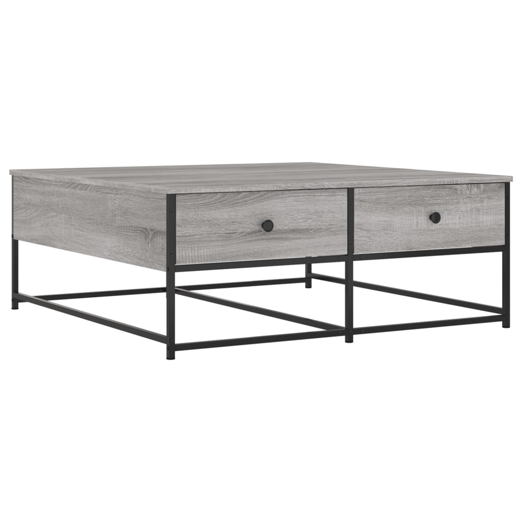 vidaXL Coffee Table Grey Sonoma 100x99x40 cm Engineered Wood 2