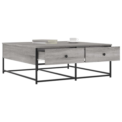 vidaXL Coffee Table Grey Sonoma 100x99x40 cm Engineered Wood 4