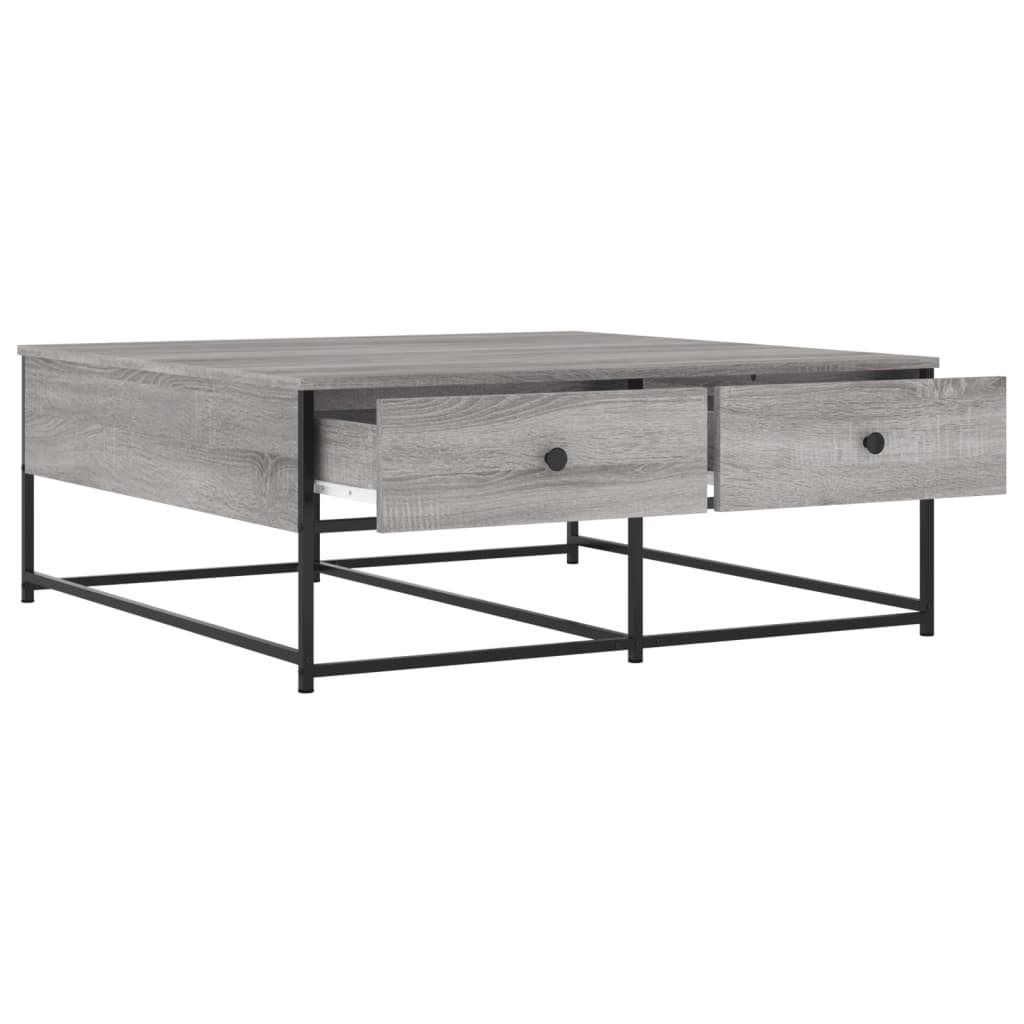 vidaXL Coffee Table Grey Sonoma 100x99x40 cm Engineered Wood 5