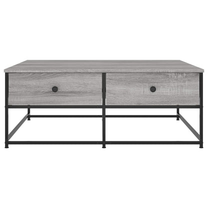 vidaXL Coffee Table Grey Sonoma 100x99x40 cm Engineered Wood 6