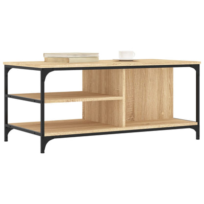 vidaXL Coffee Table Sonoma Oak 100x50x45 cm Engineered Wood 3