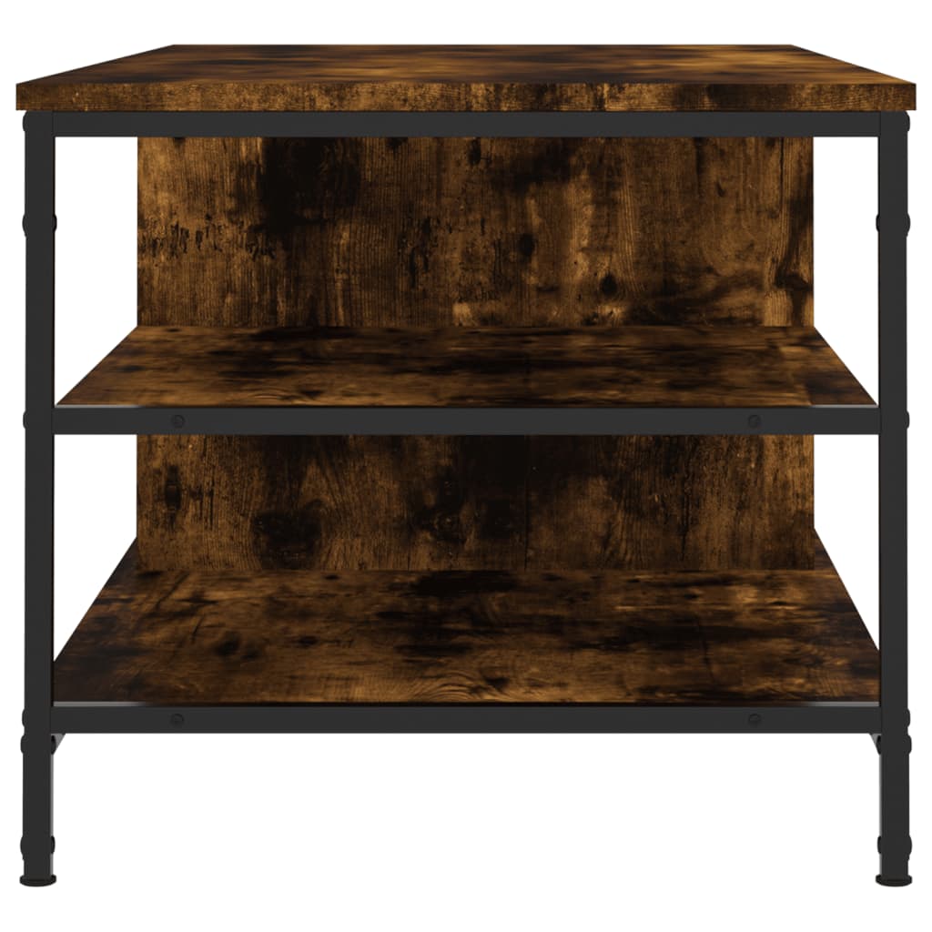 vidaXL Coffee Table Smoked Oak 100x50x45 cm Engineered Wood 5