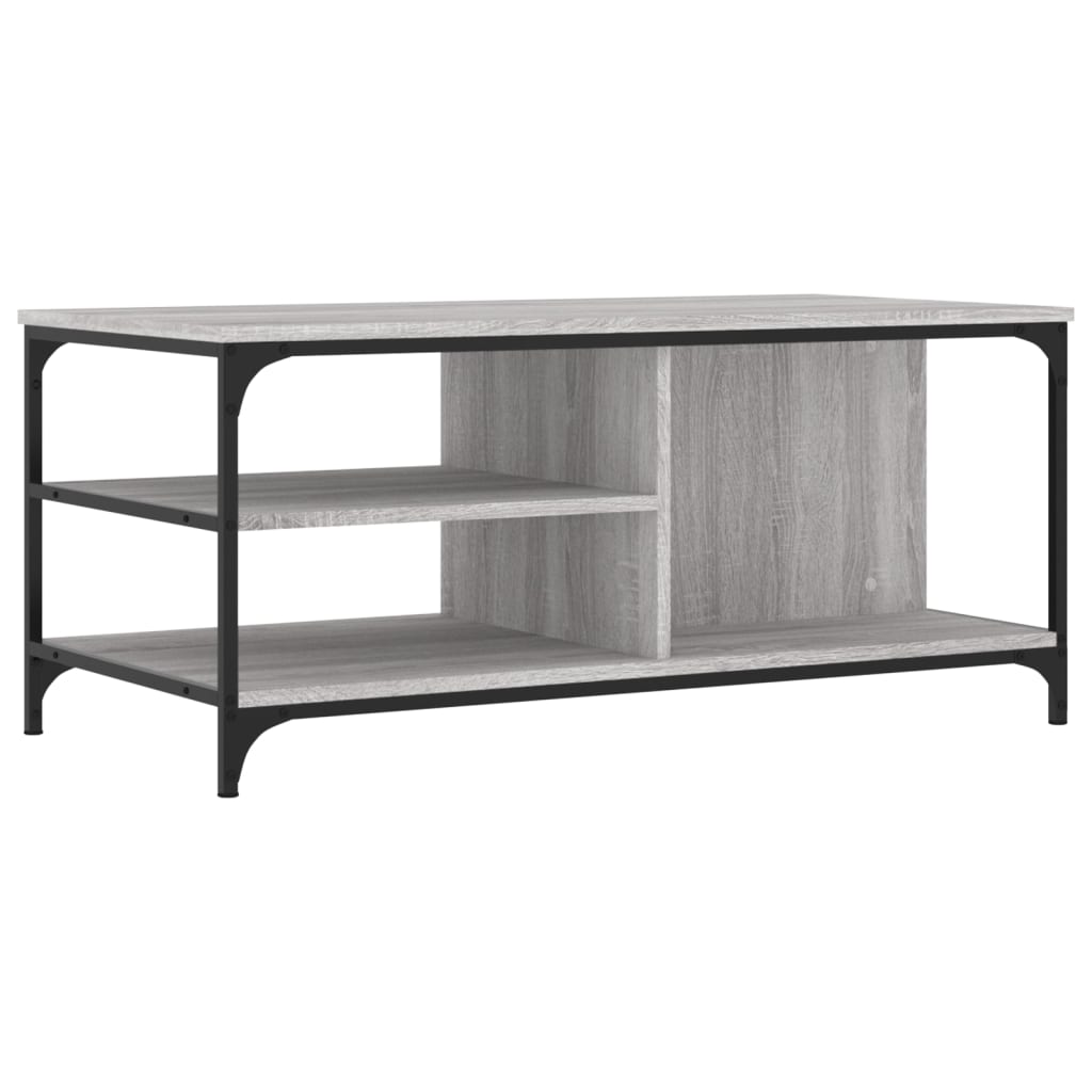 vidaXL Coffee Table Grey Sonoma 100x50x45 cm Engineered Wood 2