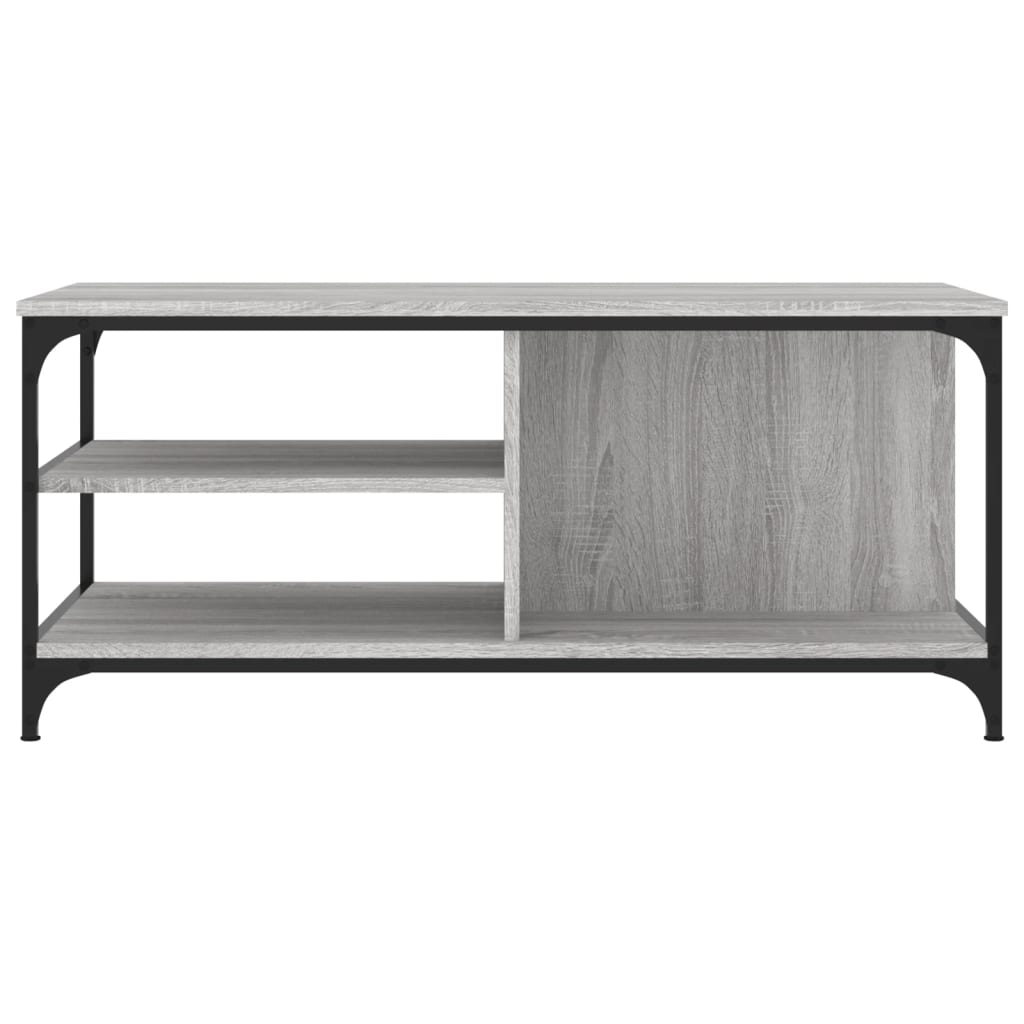vidaXL Coffee Table Grey Sonoma 100x50x45 cm Engineered Wood 4