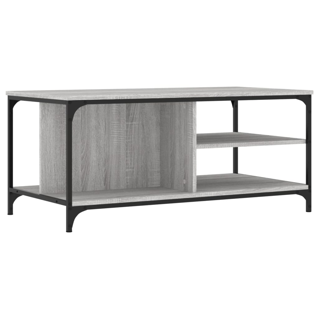 vidaXL Coffee Table Grey Sonoma 100x50x45 cm Engineered Wood 6