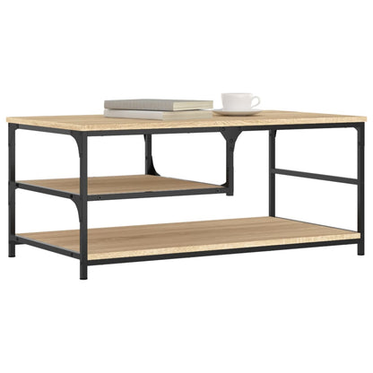 vidaXL Coffee Table Sonoma Oak 90x49x40 cm Engineered Wood 3