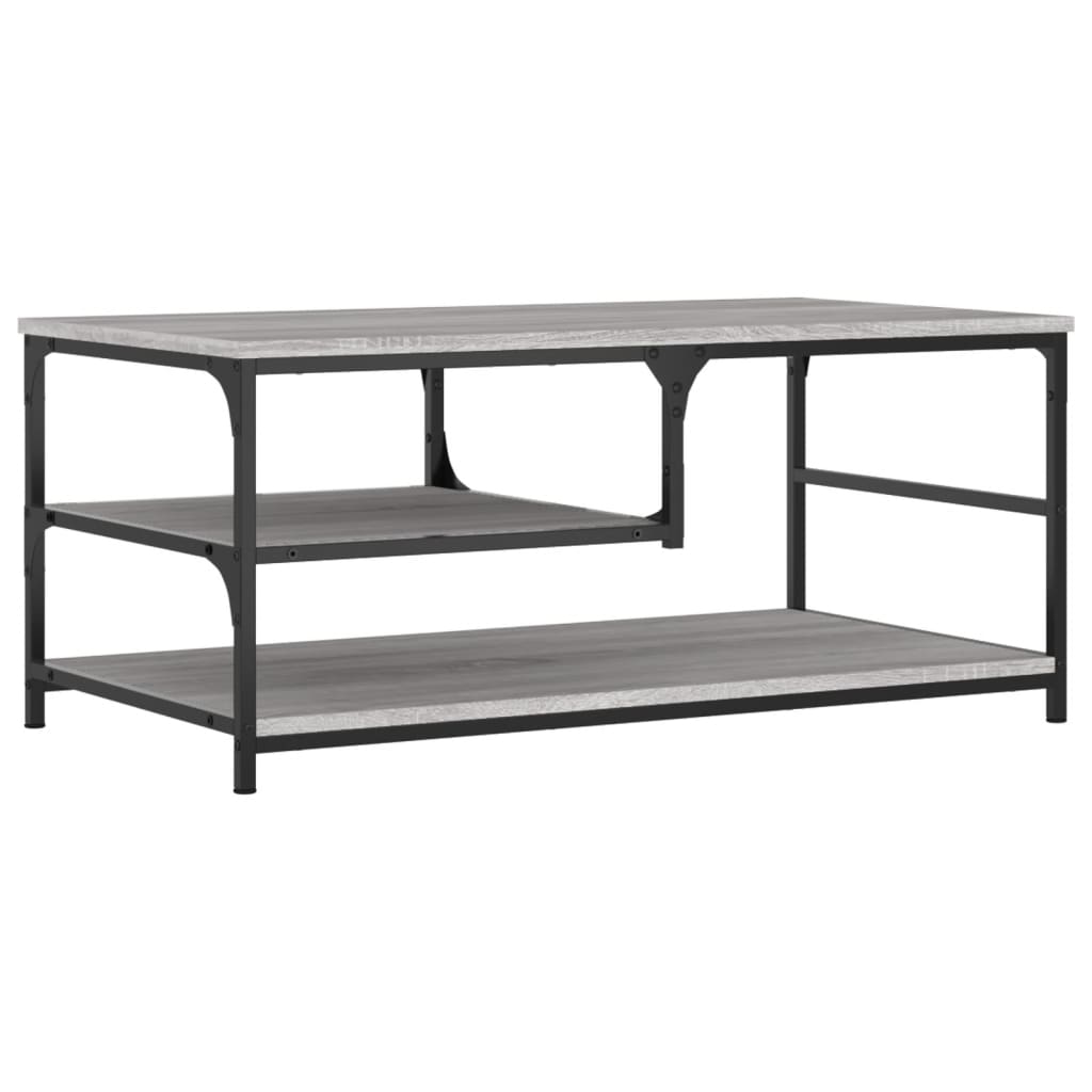 vidaXL Coffee Table Grey Sonoma 90x49x40 cm Engineered Wood 2