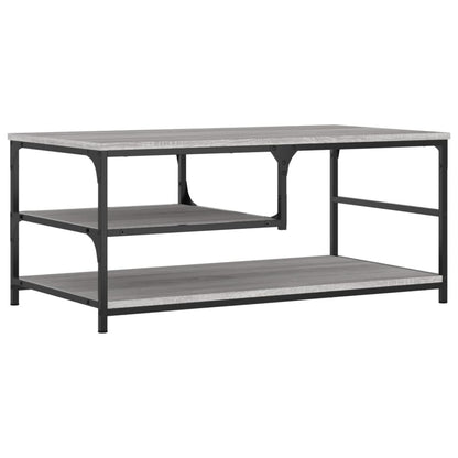 vidaXL Coffee Table Grey Sonoma 90x49x40 cm Engineered Wood 2