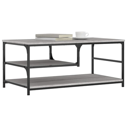 vidaXL Coffee Table Grey Sonoma 90x49x40 cm Engineered Wood 3