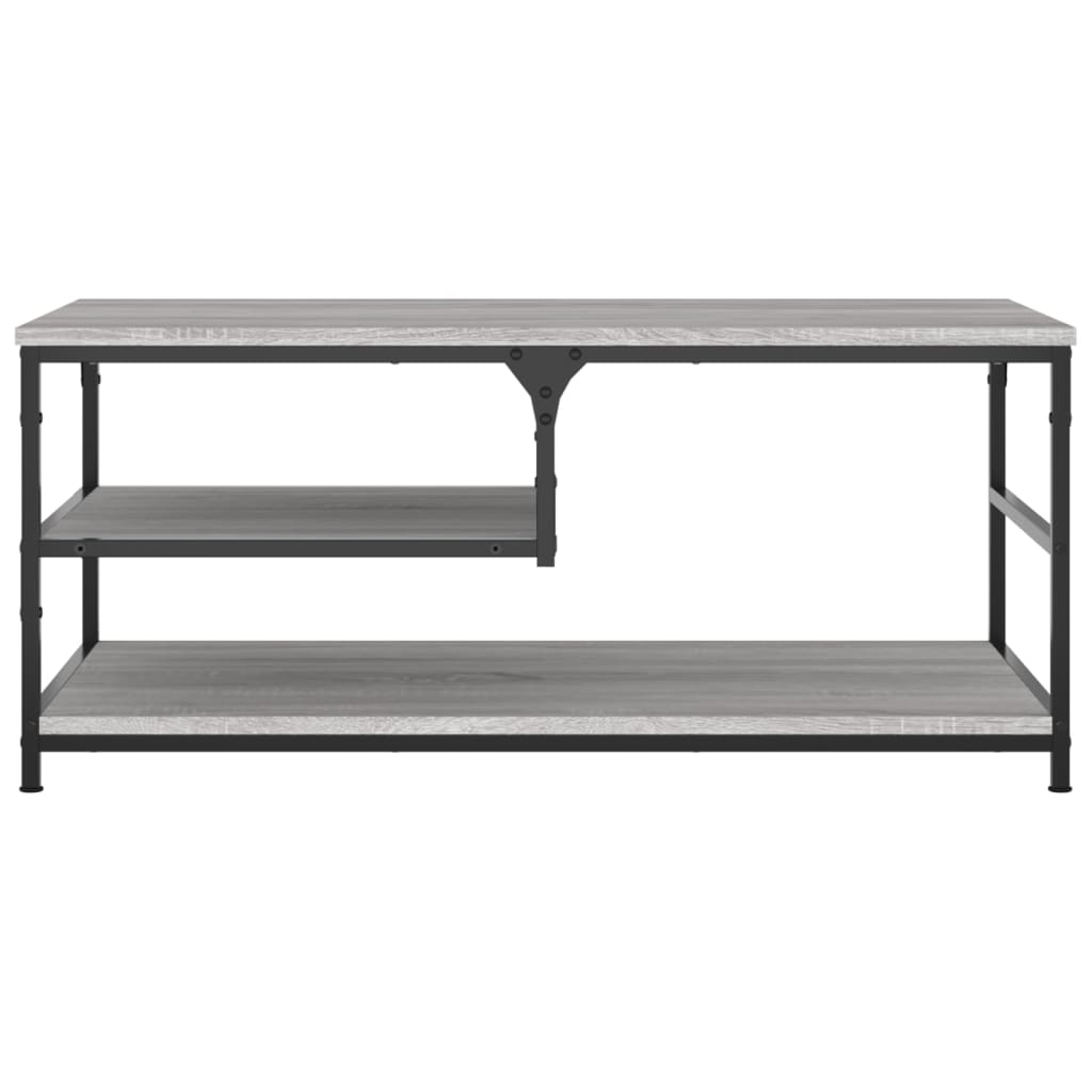 vidaXL Coffee Table Grey Sonoma 90x49x40 cm Engineered Wood 4