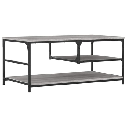 vidaXL Coffee Table Grey Sonoma 90x49x40 cm Engineered Wood 6