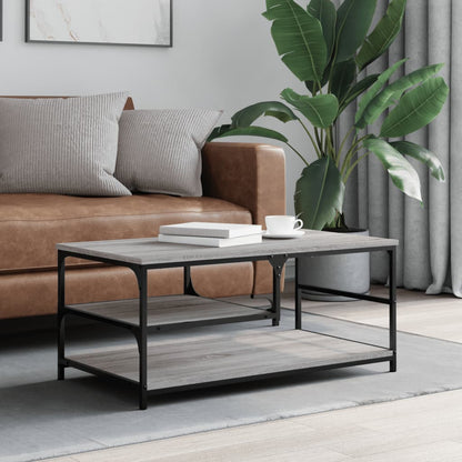 vidaXL Coffee Table Grey Sonoma 90x49x40 cm Engineered Wood 1