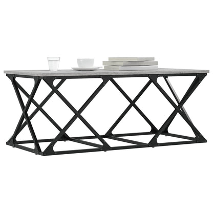 vidaXL Coffee Table Grey Sonoma 100x49x40 cm Engineered Wood 3