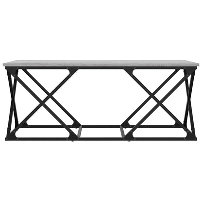 vidaXL Coffee Table Grey Sonoma 100x49x40 cm Engineered Wood 4