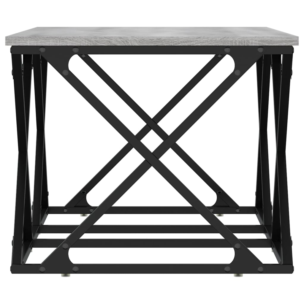 vidaXL Coffee Table Grey Sonoma 100x49x40 cm Engineered Wood 5