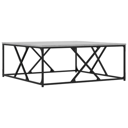 vidaXL Coffee Table Grey Sonoma 100x100x40 cm Engineered Wood 2