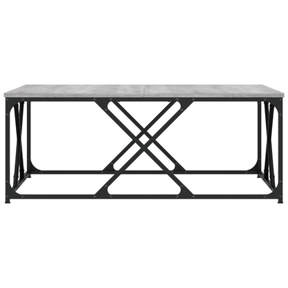 vidaXL Coffee Table Grey Sonoma 100x100x40 cm Engineered Wood 4