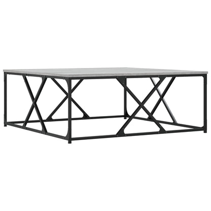 vidaXL Coffee Table Grey Sonoma 100x100x40 cm Engineered Wood 5