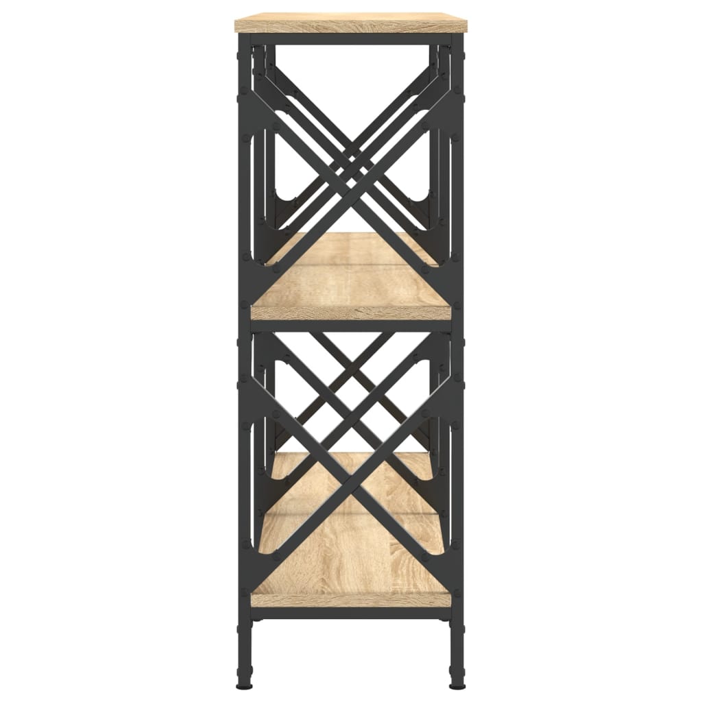 vidaXL Console Table Sonoma Oak 100x28x80.5 cm Engineered Wood 5