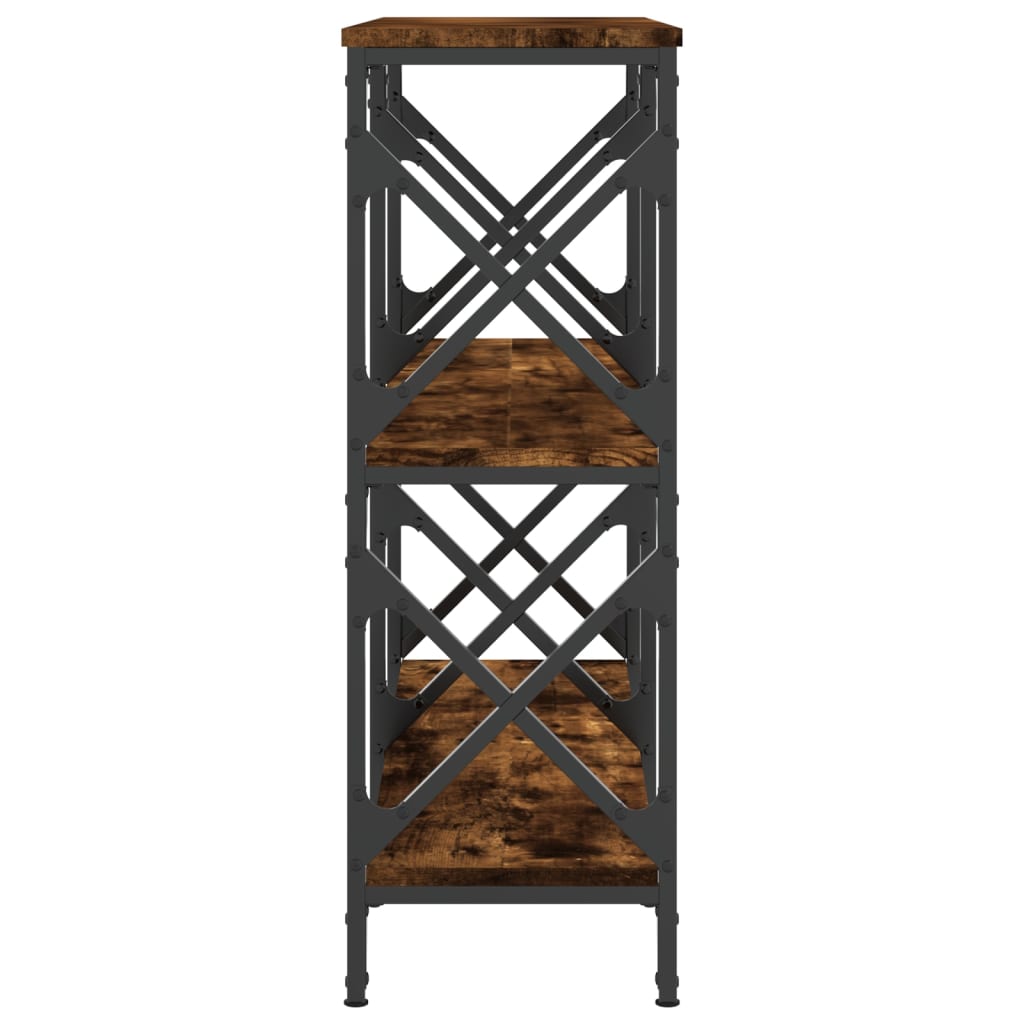 vidaXL Console Table Smoked Oak 100x28x80.5 cm Engineered Wood 5
